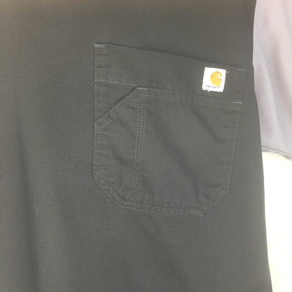 Carhartt Black & Gray Scrub Top Men's Size L - Picture 4 of 15